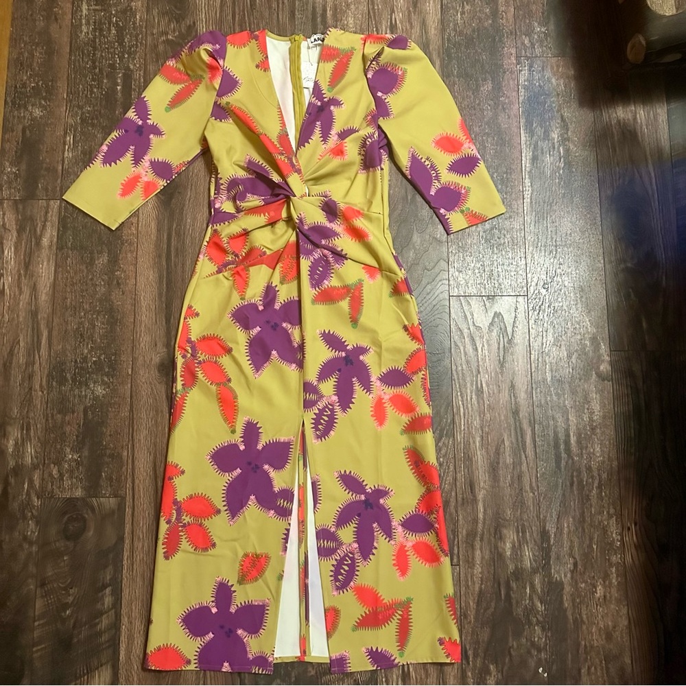 Free People BNWT Laagam Lea midi dress size Large - Picture 3 of 16